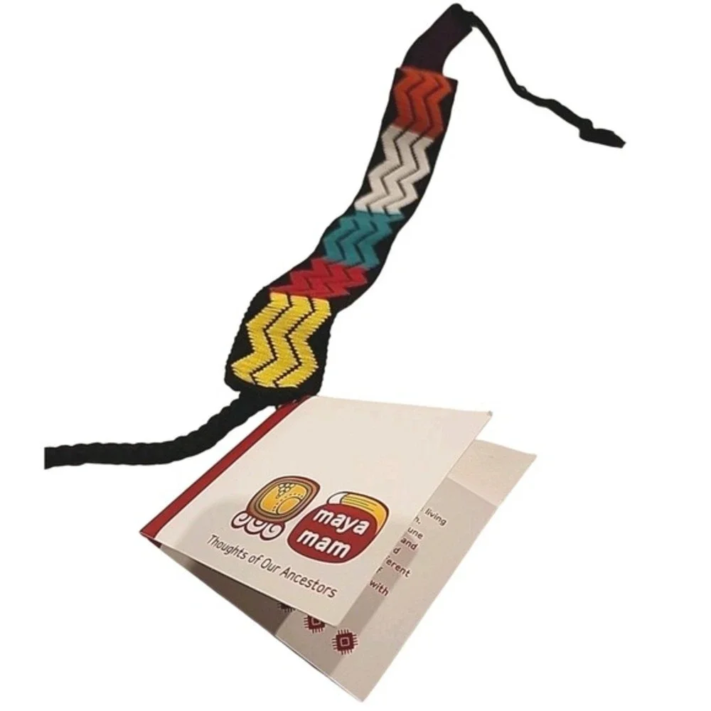 Maya Mam Headband Women OS Multi Color Boho Festival Artisan Handmade Artisan